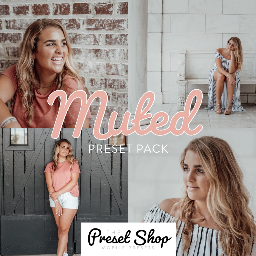 Muted Preset Pack | The Preset Shop