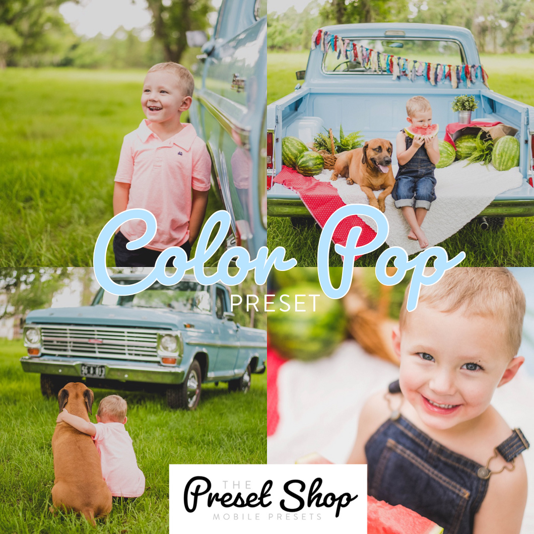 Color Pop Preset | The Preset Shop