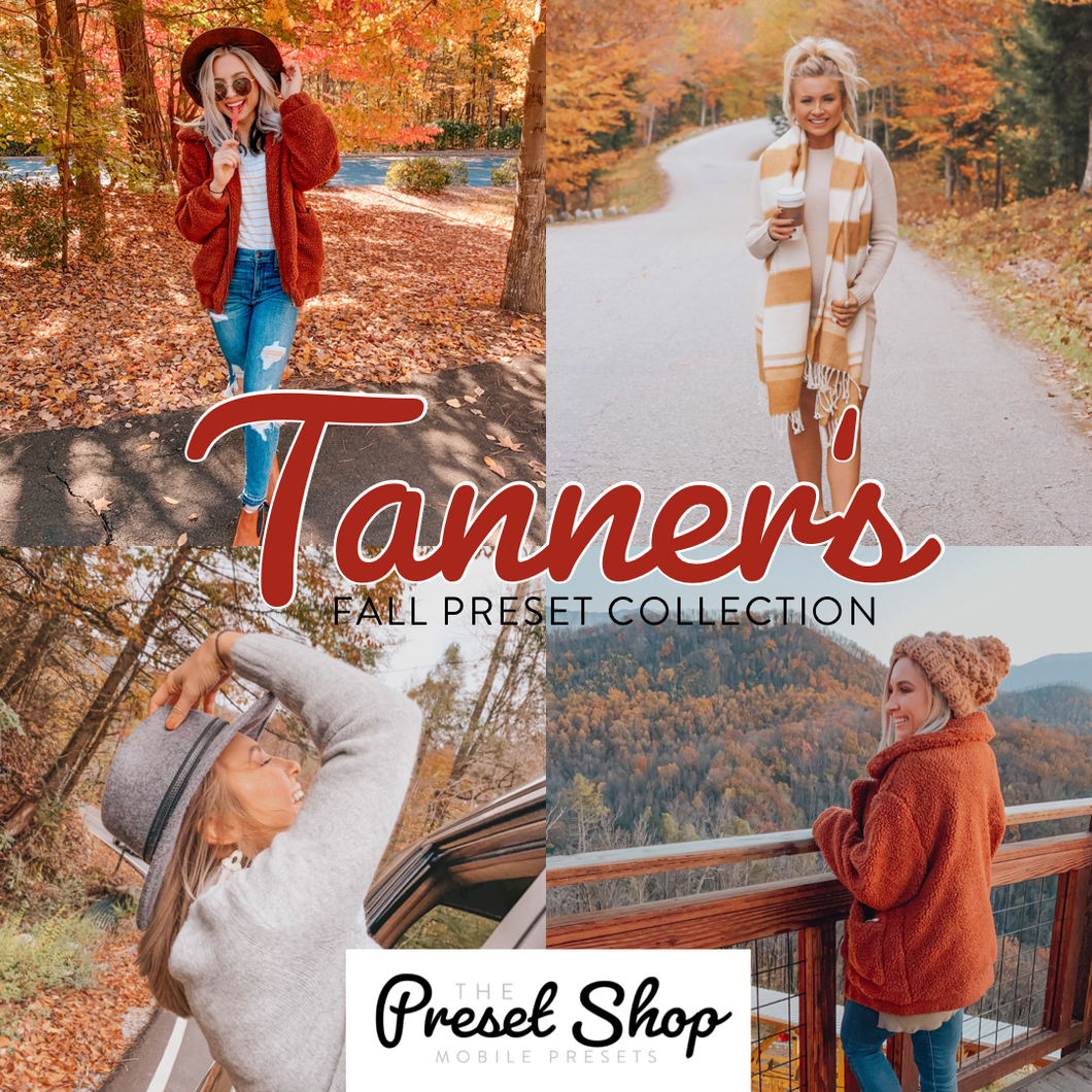 Tanner Mann's ⚡️ Fall Preset Collection | @TANNERMMANN